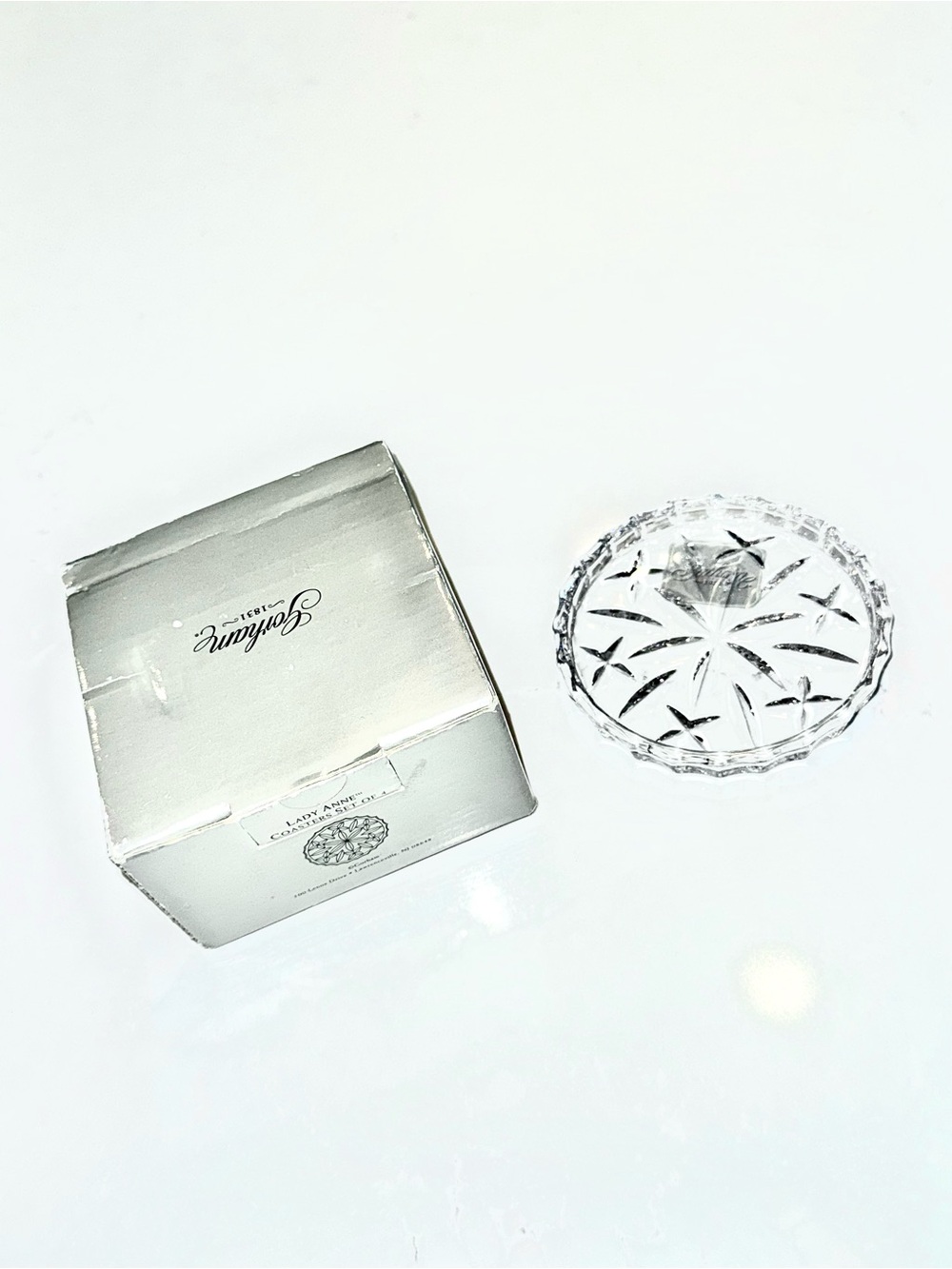 Gorham Crystal Lady Anne Coasters
